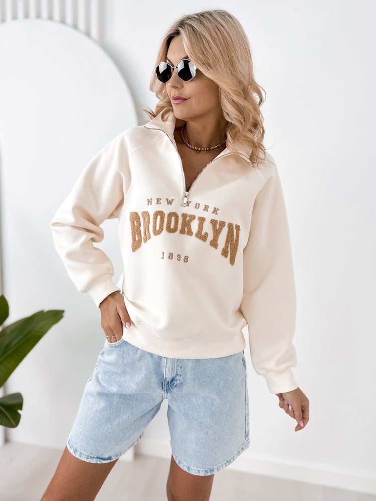 BLUZA HALSEY BEŻOWA