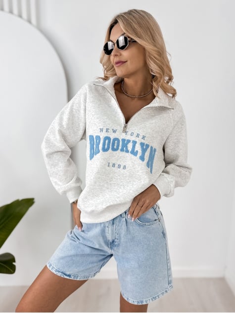 BLUZA HALSEY SZARA
