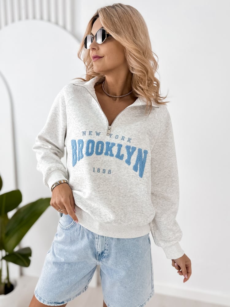BLUZA HALSEY SZARA