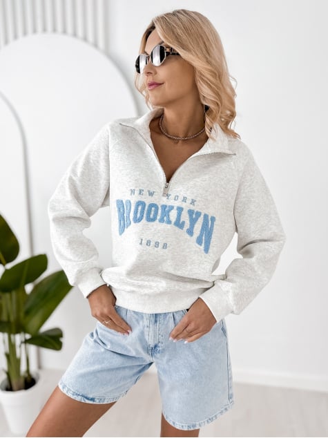 BLUZA HALSEY SZARA
