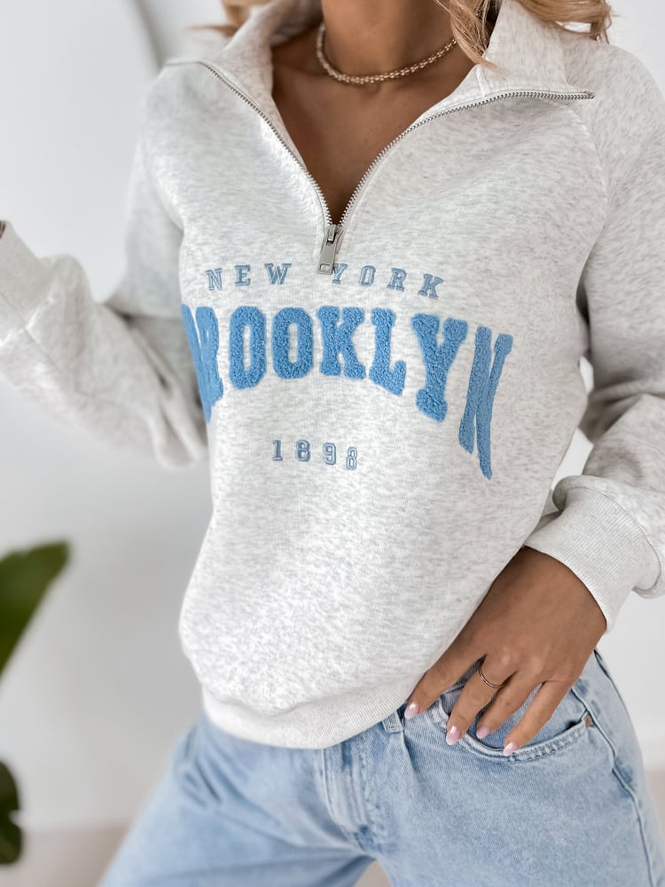 BLUZA HALSEY SZARA