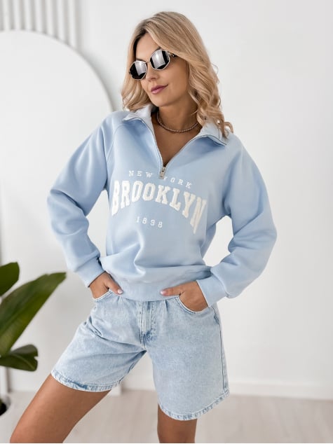 BLUZA HALSEY BŁĘKITNA