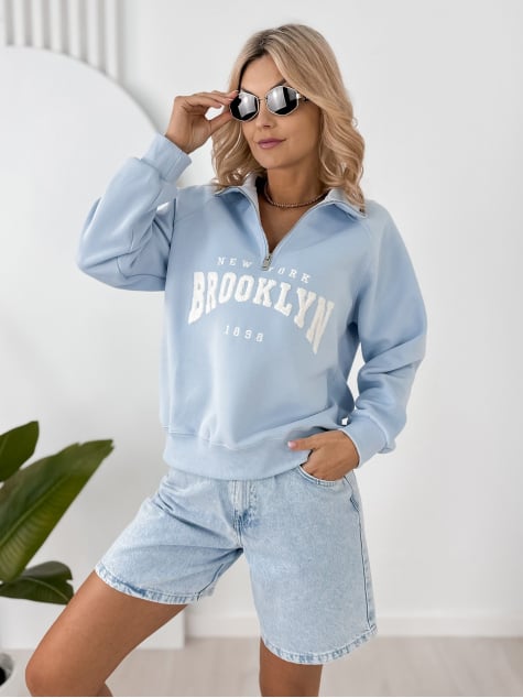 BLUZA HALSEY BŁĘKITNA