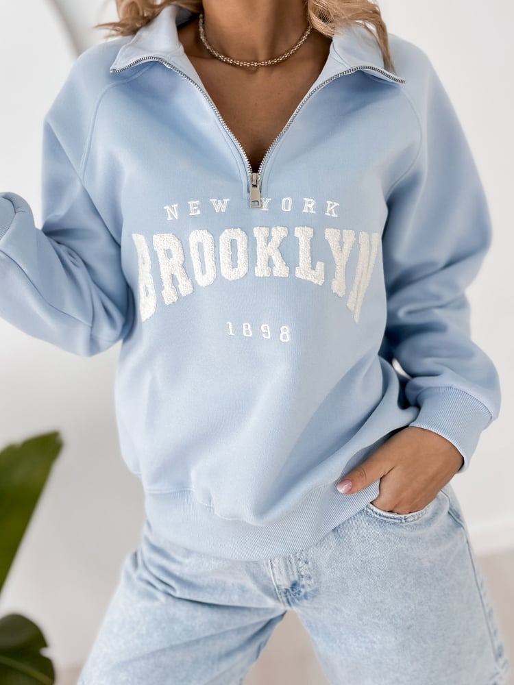 BLUZA HALSEY BŁĘKITNA