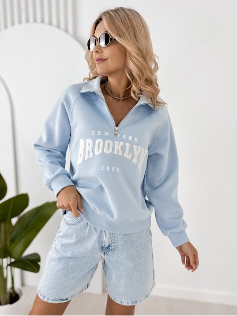 BLUZA HALSEY BŁĘKITNA