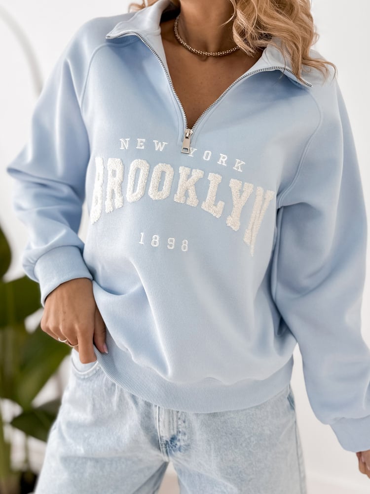 BLUZA HALSEY BŁĘKITNA