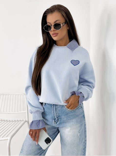 BLUZA MALLORY BŁĘKITNA