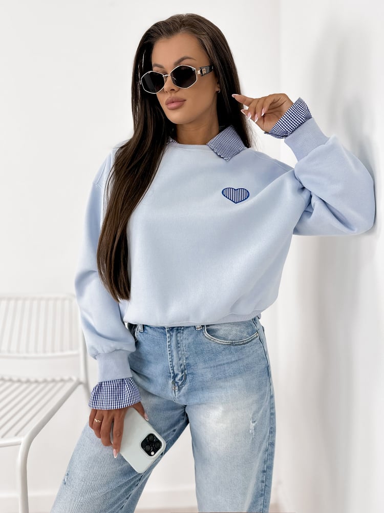 BLUZA MALLORY BŁĘKITNA