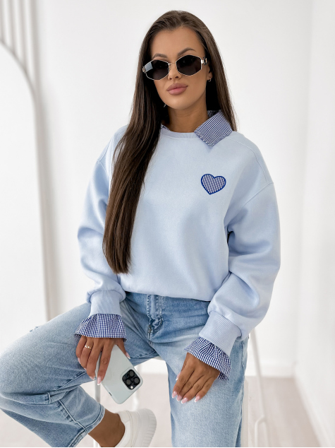 BLUZA MALLORY BŁĘKITNA