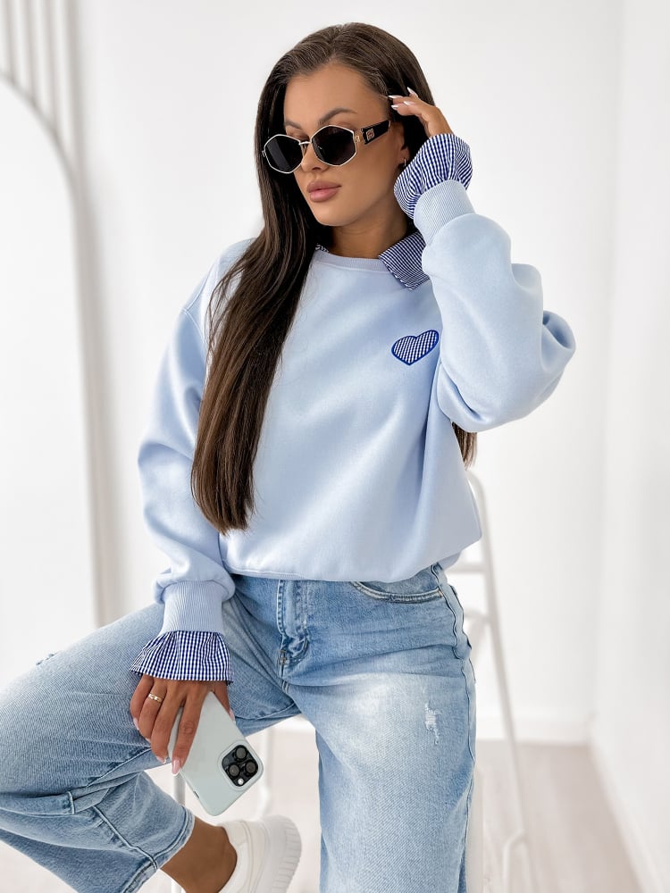 BLUZA MALLORY BŁĘKITNA