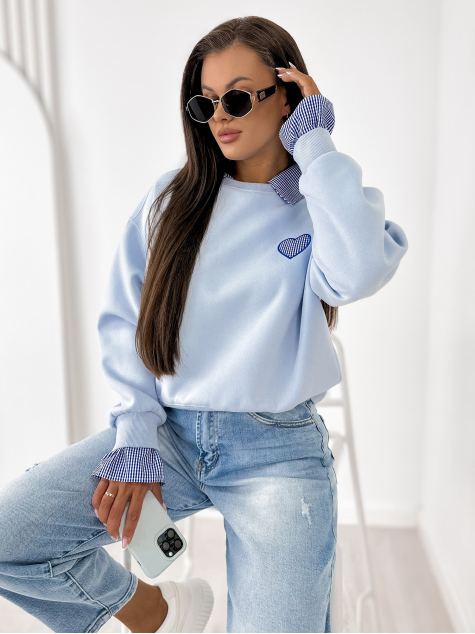 BLUZA MALLORY BŁĘKITNA