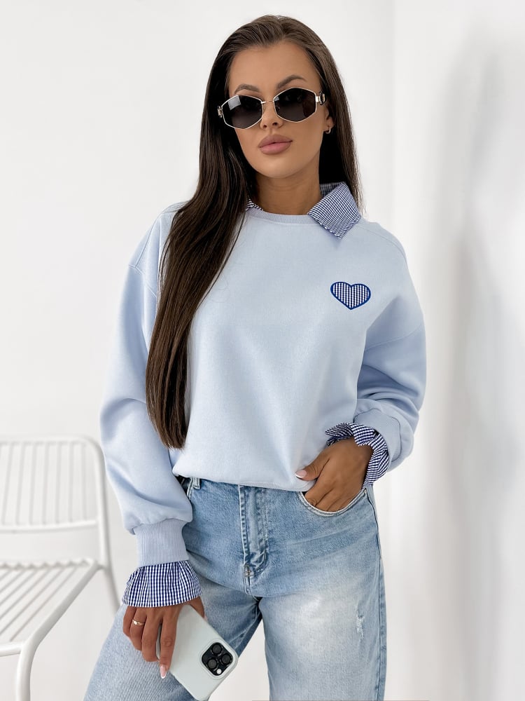 BLUZA MALLORY BŁĘKITNA
