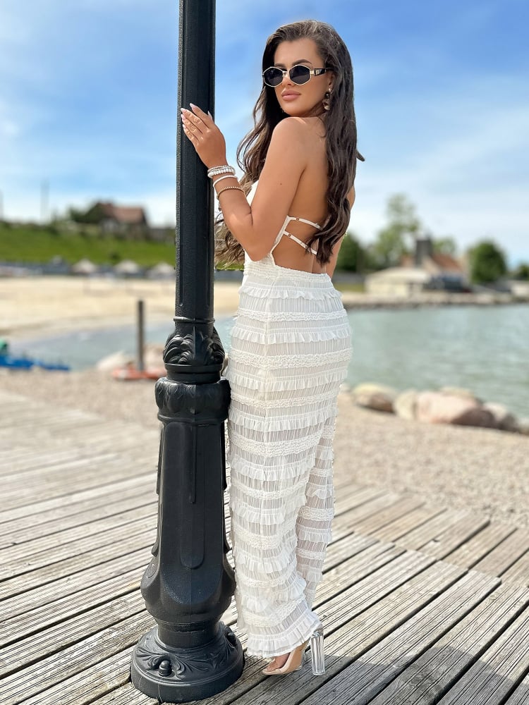 SUKIENKA FERANDE ECRU