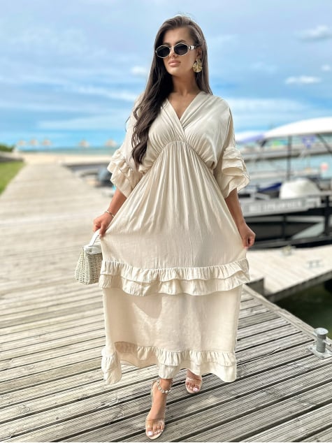 SUKIENKA VERONIKA BEŻOWA