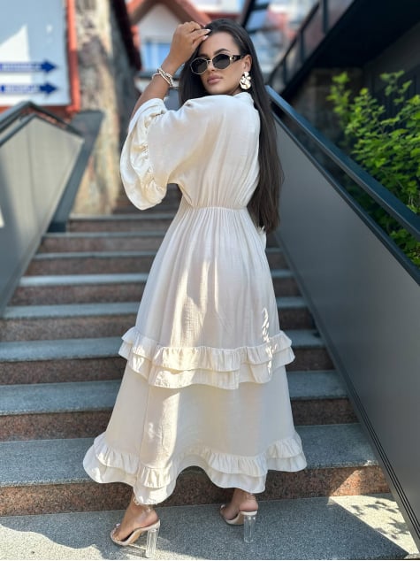 SUKIENKA VERONIKA BEŻOWA