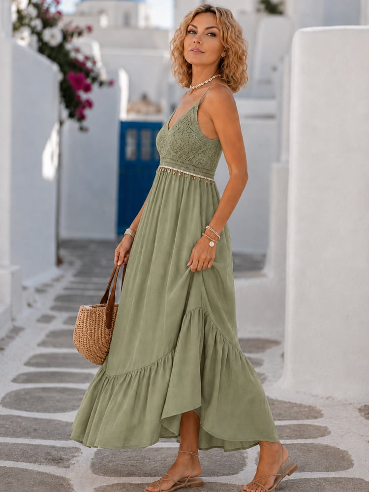 SUKIENKA VALENTIA KHAKI
