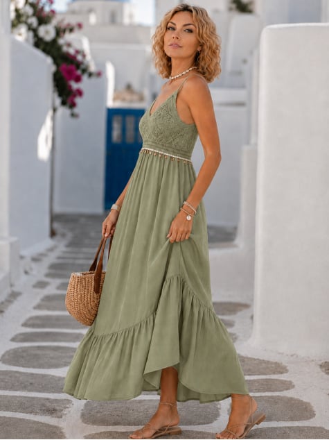 SUKIENKA VALENTIA KHAKI
