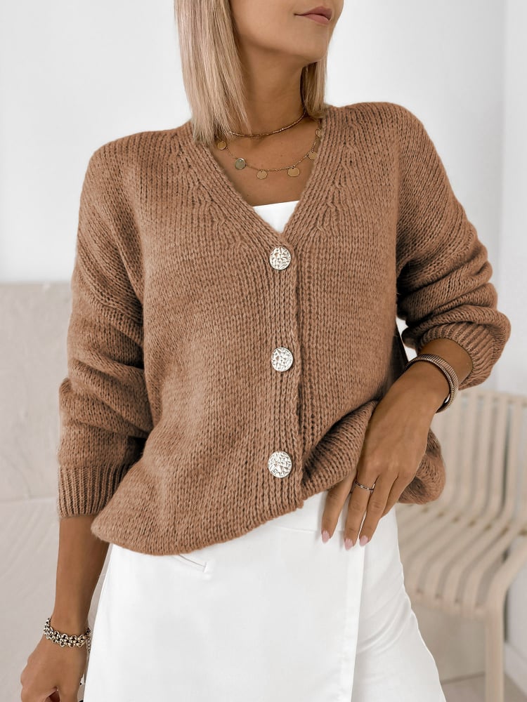 SWETER LUCIA KARMELOWY
