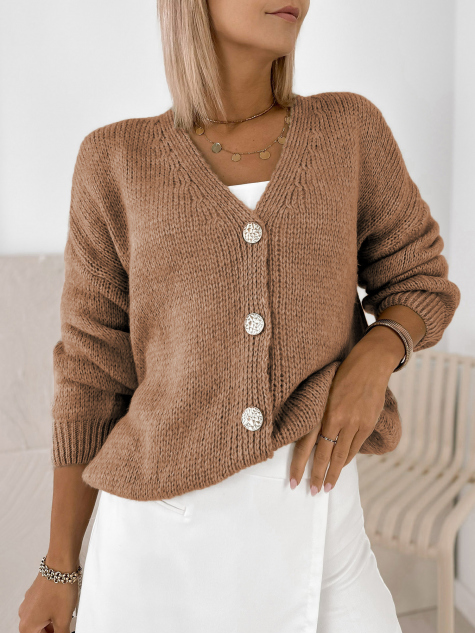 SWETER LUCIA KARMELOWY