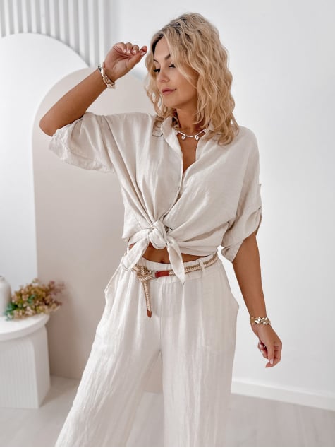 KOMPLET FABIENNE BEŻOWY