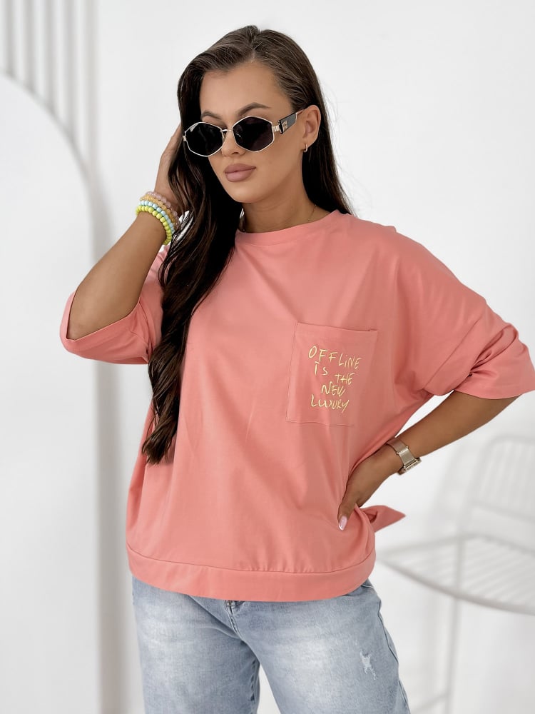 BLUZKA ELSTE KORALOWA