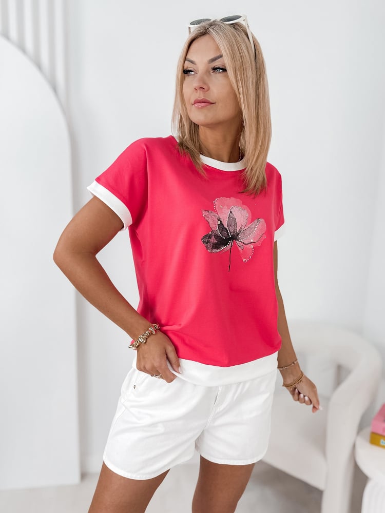 BLUZKA COTARD MALINOWA