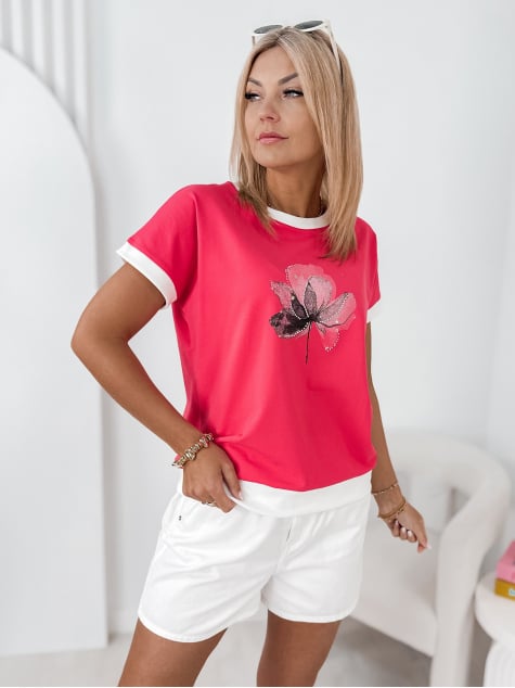 BLUZKA COTARD MALINOWA
