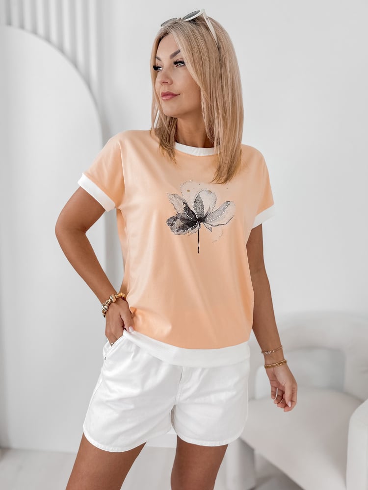 BLUZKA COTARD BRZOSKWINIOWA