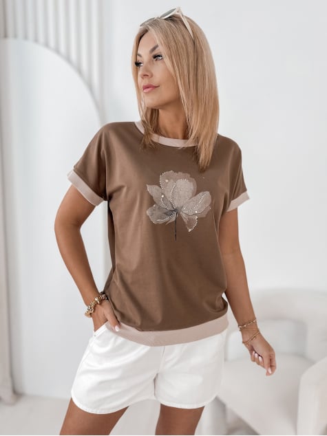 BLUZKA COTARD BRĄZOWA