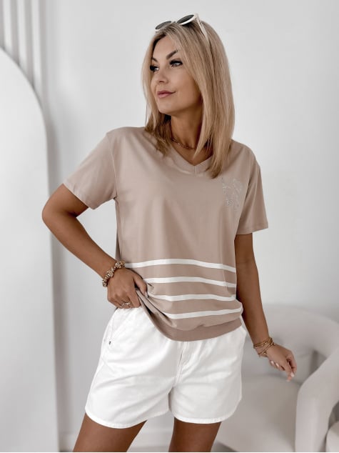 BLUZKA EVERTE BEŻOWA