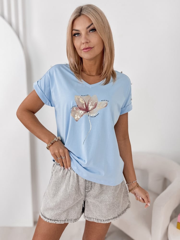 BLUZKA MOTION BŁĘKITNA