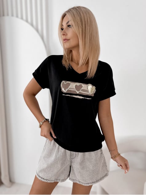 BLUZKA RIZZOLI CZARNA