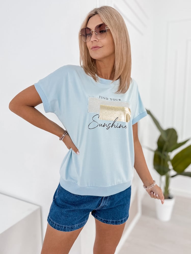 BLUZKA LYNLEY BŁĘKITNA