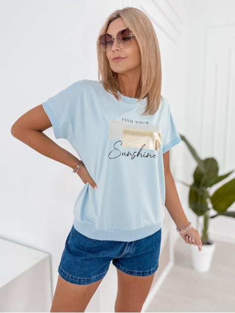 BLUZKA LYNLEY BŁĘKITNA