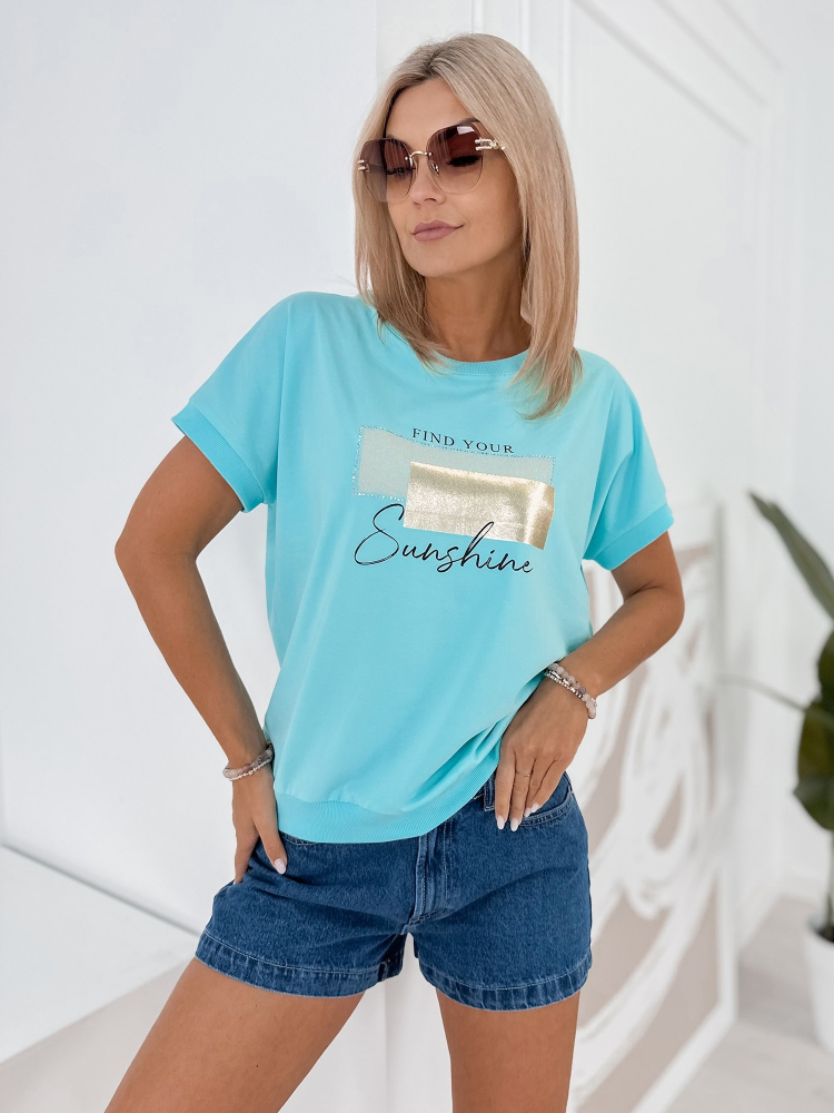 BLUZKA LYNLEY TURKUSOWA