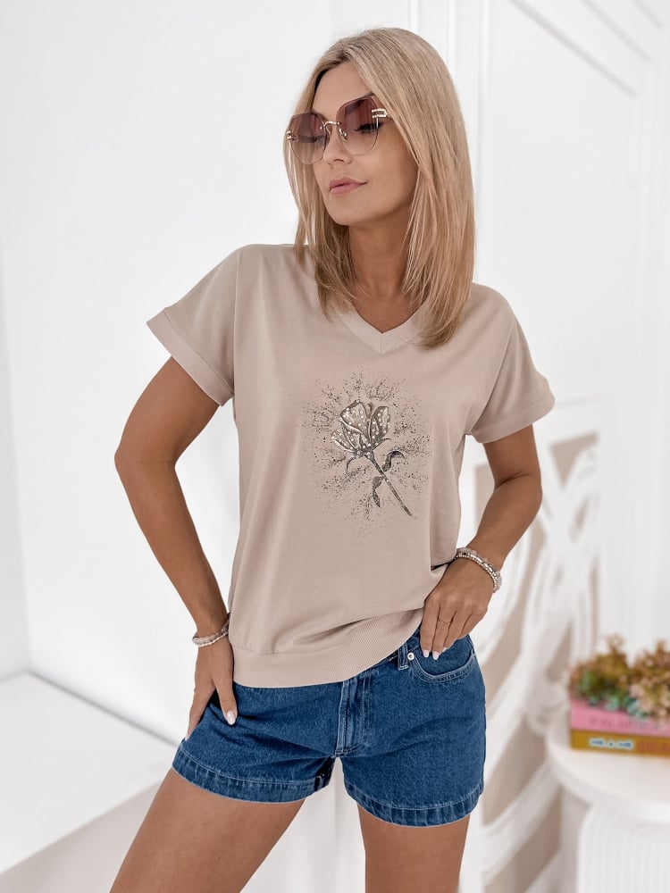 BLUZKA CINDY BEŻOWA
