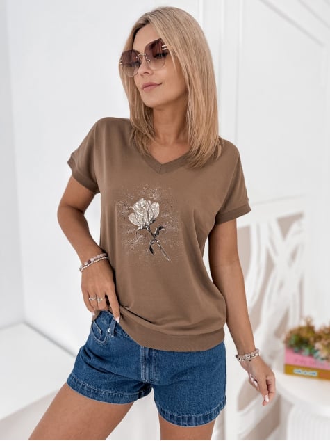 BLUZKA CINDY BRĄZOWA