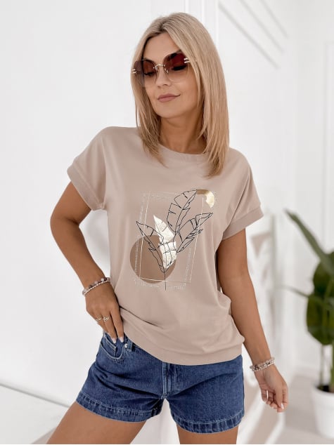 BLUZKA ODETTE BEŻOWA