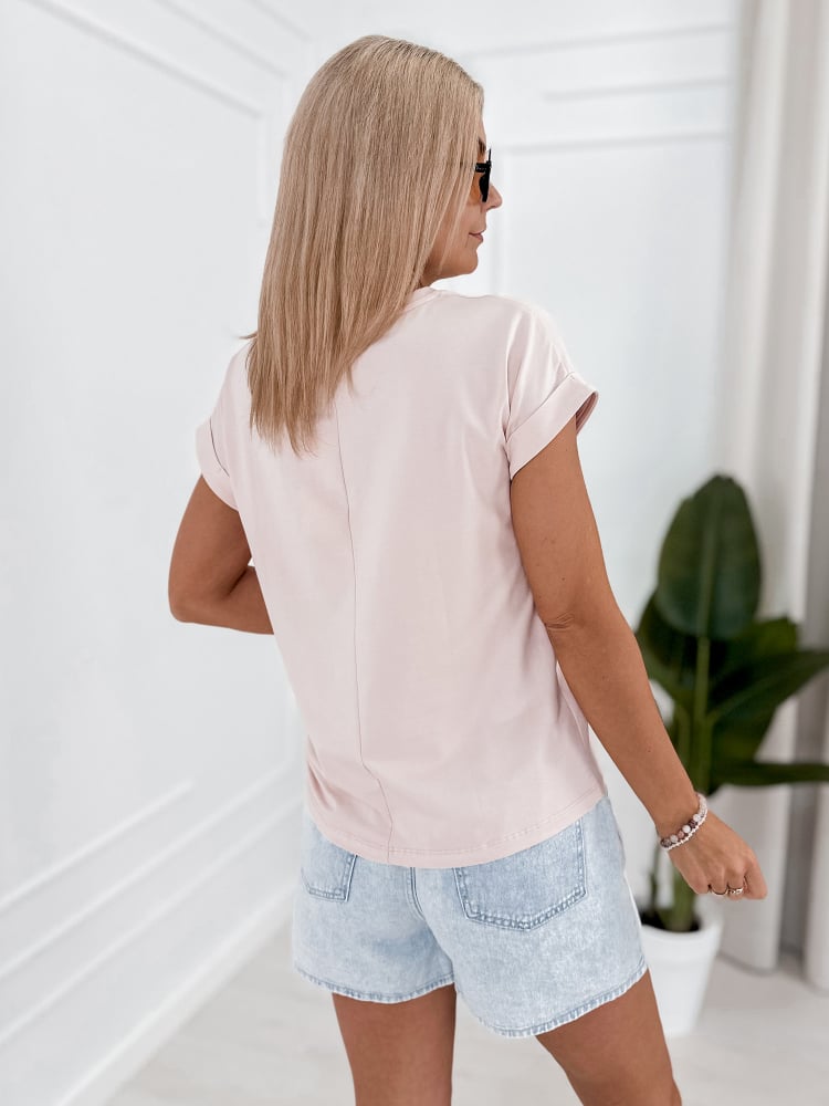 BLUZKA BEKET PUDROWY RÓŻ