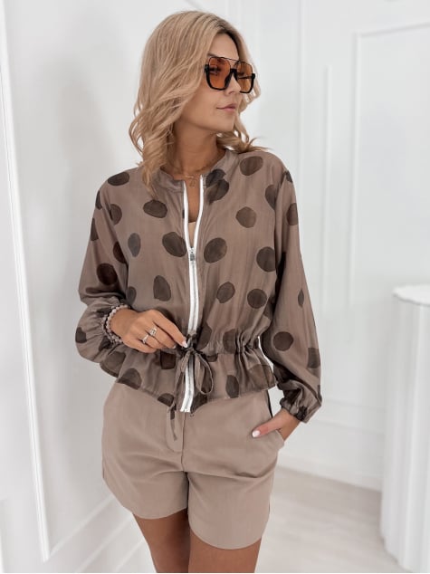 BLUZA CRECY CIEMNOBEŻOWA