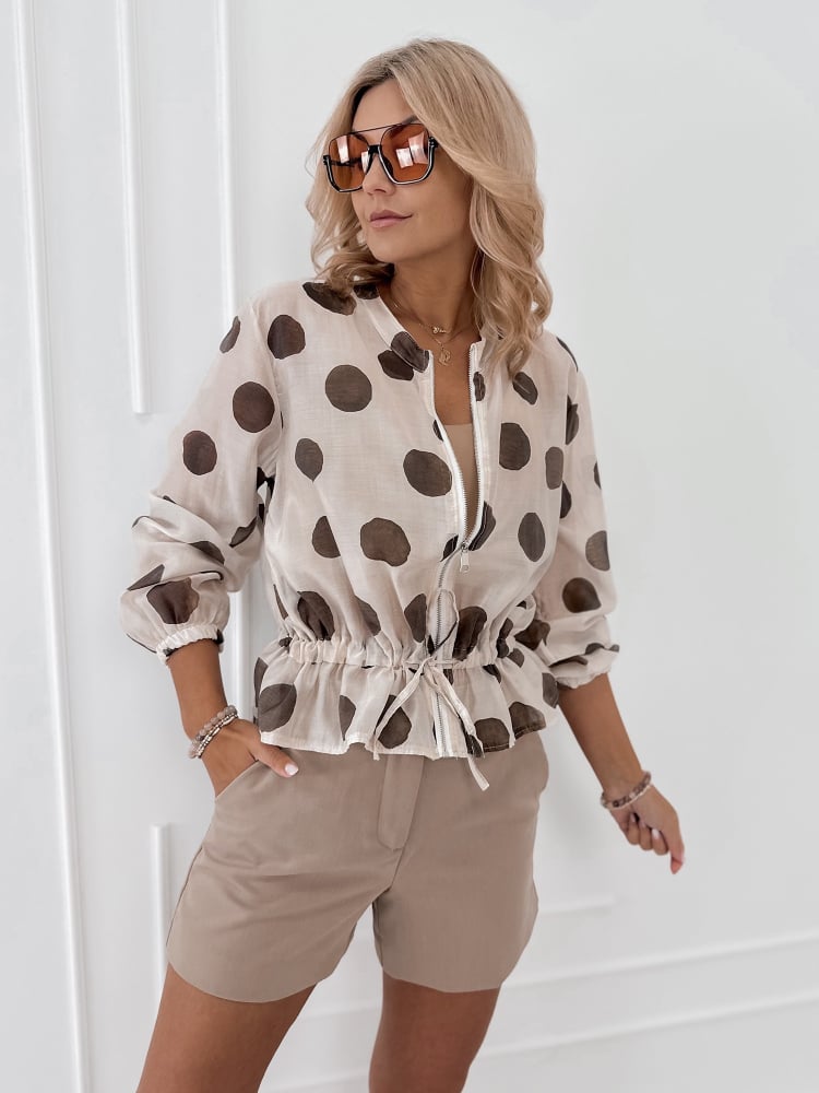 BLUZA CRECY BEŻOWA