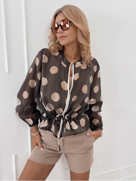 BLUZA CRECY BRĄZOWA