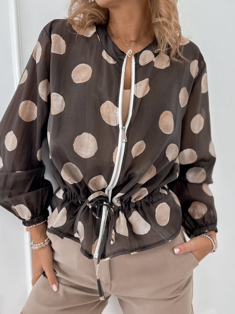 BLUZA CRECY BRĄZOWA
