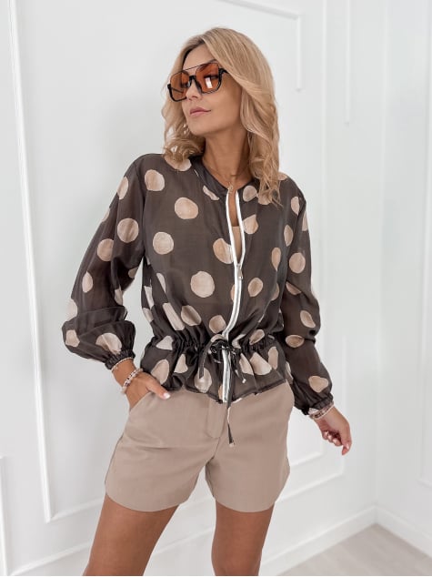 BLUZA CRECY BRĄZOWA