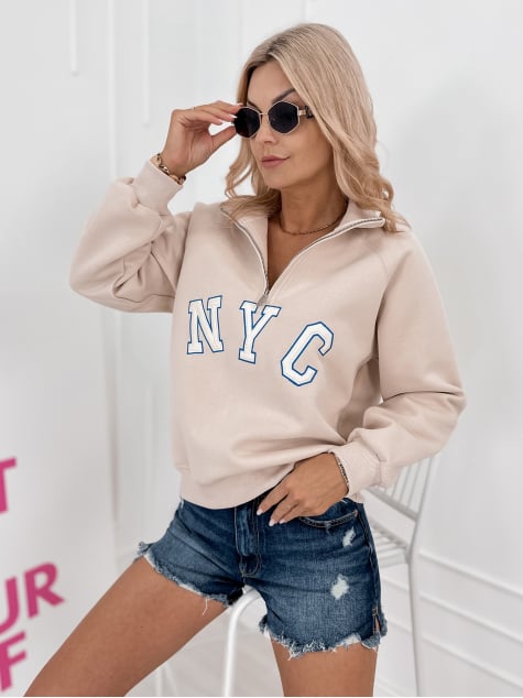 BLUZA RENO CIEMNOBEŻOWA