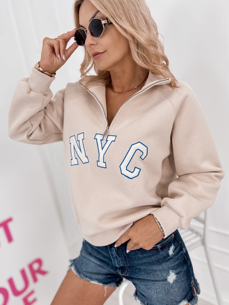 BLUZA RENO CIEMNOBEŻOWA