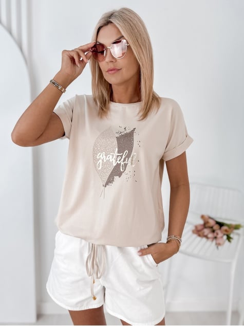 BLUZKA BATILDE BEŻOWA