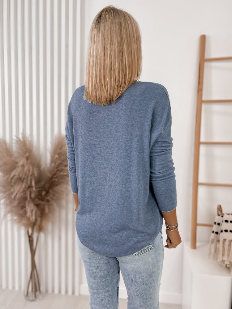 BLUZKA ELBA NIEBIESKA