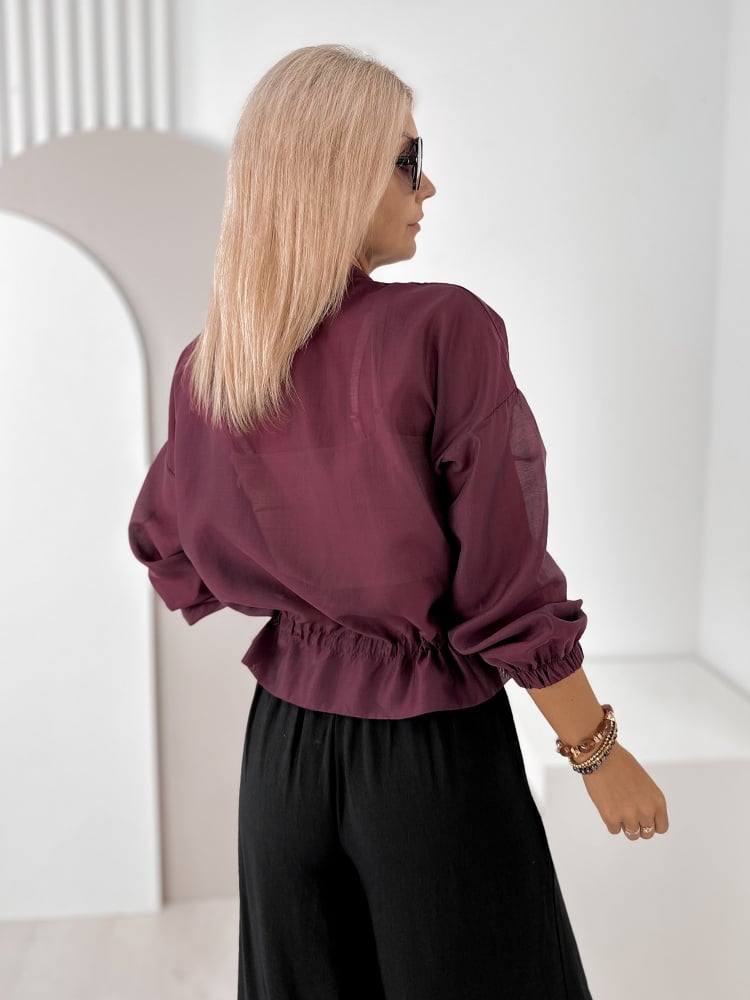 BLUZA CANOVA BORDOWA