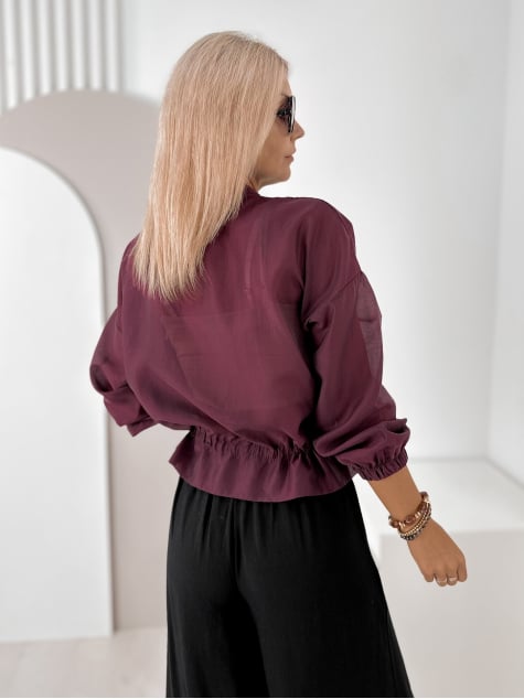 BLUZA CANOVA BORDOWA